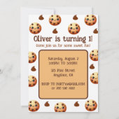 Ein Cooles Cookie 1. Geburtstag Ankündigung (Rückseite)