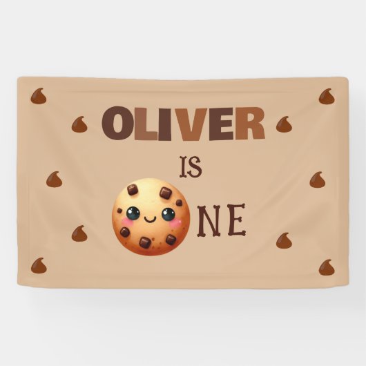 Ein Cooles Cookie 1. Geburtstag Banner (Horizontal)