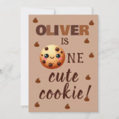 Ein Cooles Cookie 1. Geburtstag Einladung (Vorderseite)