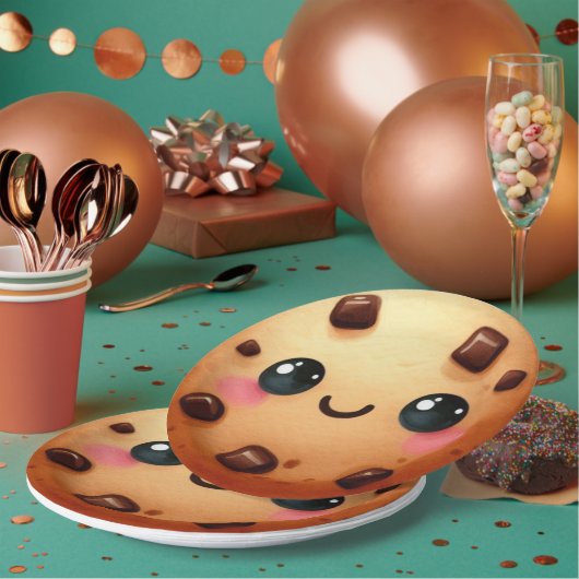Ein Cooles Cookie 1. Geburtstag Pappteller (Multi)