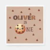 Ein Cooles Cookie 1. Geburtstag Serviette (Vorderseite)