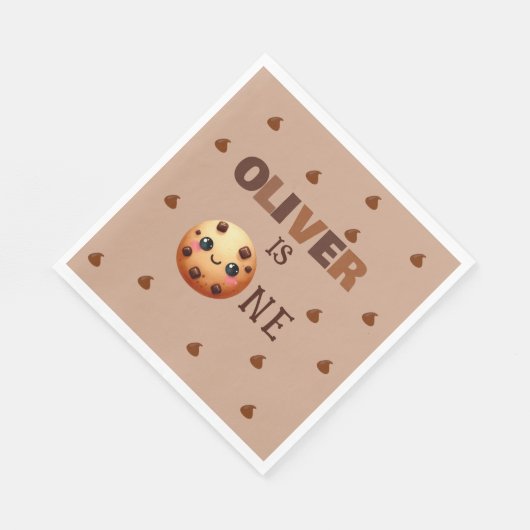 Ein Cooles Cookie 1. Geburtstag Serviette (Ecke)