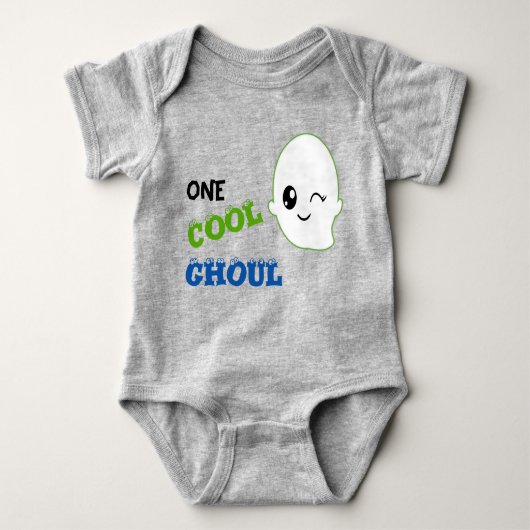 Ein Cooles Ghoul-Niedliches Halloween Baby Strampler (Vorderseite)