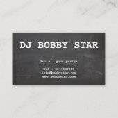 Ein cooles Gold DJ und Visitenkarte (Rückseite)