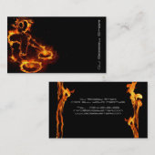 Ein cooles loderndes DJ auf Feuergeschäftskarte Visitenkarte (Vorne/Hinten)
