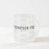 ein cooles mit Monogramm, Name + Initialen, Mattglastasse (VorderseiteRechts)