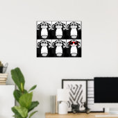 Ein Cooles Monkey Funny Poster-Zeichen drucken Poster (Heimbüro)