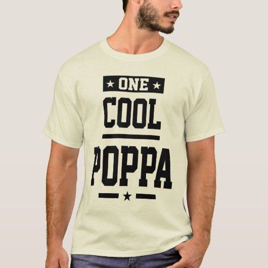 Ein Cooles Poppa - Opa-Geschenk T-Shirt (Vorderseite)