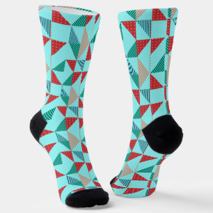 Ein cooles Retro-Musterdesign Socken