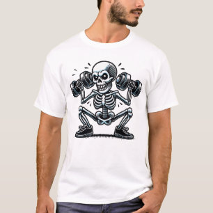 Ein cooles Skelett für die Arbeit T-Shirt