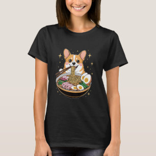 Ein Corgi isst Ramen Noodles Soup Bowl T-Shirt