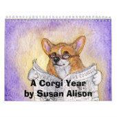 Ein corgi-Jahr durch Susan Alison Kalender (Titelbild)