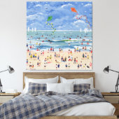 Ein Cornish Beach Leinwanddruck (Insitu (Schlafzimmer))