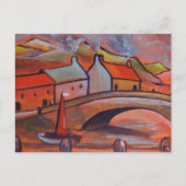 EIN CORNWALL-DORF POSTKARTE (Vorderseite)