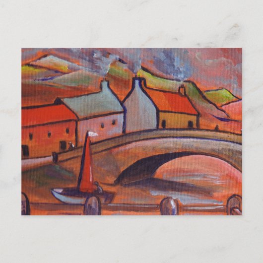 EIN CORNWALL-DORF POSTKARTE (Vorderseite)