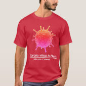 ein Corona-Virus(COVID-19)-Design. T-Shirt (Vorderseite)