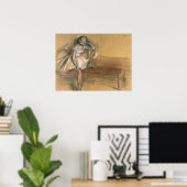 Ein Coryphee-Ruhen von Edgar Degas, Vintages Balle Poster (Heimbüro)