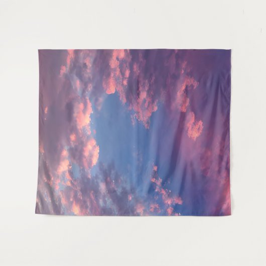 Ein Cotton Candy Sky Wandteppich (Vorderseite (Horizontal))