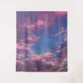 Ein Cotton Candy Sky Wandteppich (Vorderseite)