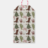 Ein Cowboy frohe Weihnachten Geschenkanhänger (Vorderseite)