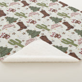 Ein Cowboy frohe Weihnachten Sherpadecke (3/4)