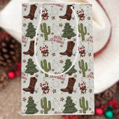 Ein Cowboy frohe Weihnachtsgeschenktasche Mittlere Geschenktüte