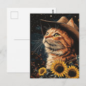 Ein Cowboy Kitty Postkarte (Vorne/Hinten)