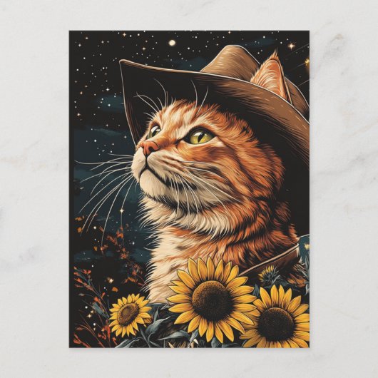 Ein Cowboy Kitty Postkarte (Vorderseite)