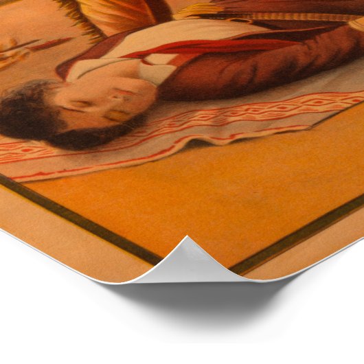 Ein Cowboy von Arizona - Cowboy und Indischer Kamp Poster (Ecke)