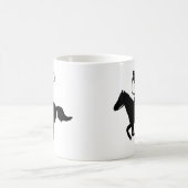 Ein Cowboyreiten mit einem Lasso. Kaffeetasse (Mittel)