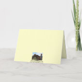 Ein Cowgirl Leads - Western Abschluss Karte (Rückseite)