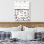 Ein Coxcombes-Cluster von John Taylor Leinwanddruck (Insitu (Schlafzimmer))