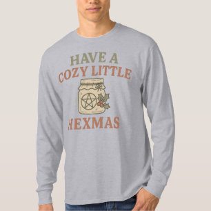 Ein Cozy Little Hexmas Langarmshirt für Männer T-Shirt