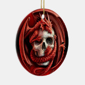 Ein cr�ne für Halloween - Keramik Ornament (Rechts)