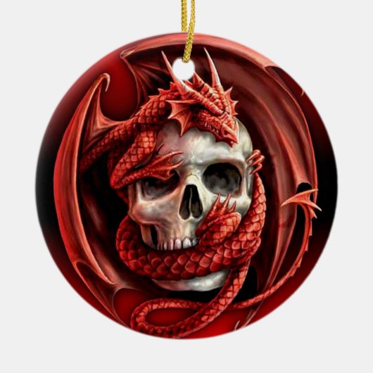 Ein cr�ne für Halloween - Keramik Ornament (Vorne)