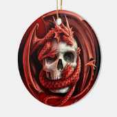 Ein cr�ne für Halloween - Keramik Ornament (Links)