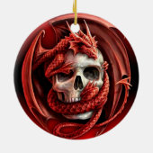 Ein cr�ne für Halloween - Keramik Ornament (Hinten)