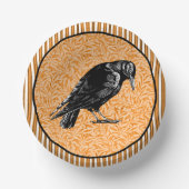 Ein Crow oder ein Raven Halloween Orange und Black Pappteller (Vorderseite)