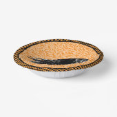 Ein Crow oder ein Raven Halloween Orange und Black Pappteller (Gewinkelt)