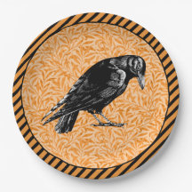 Ein Crow oder ein Raven Halloween Orange und Black