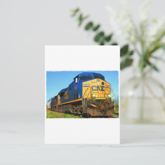 Ein CSX-Zug Postkarte (Stehend Vorderseite)