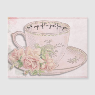 Ein Cup of Tea for Mother's Day Pink Magnet Card