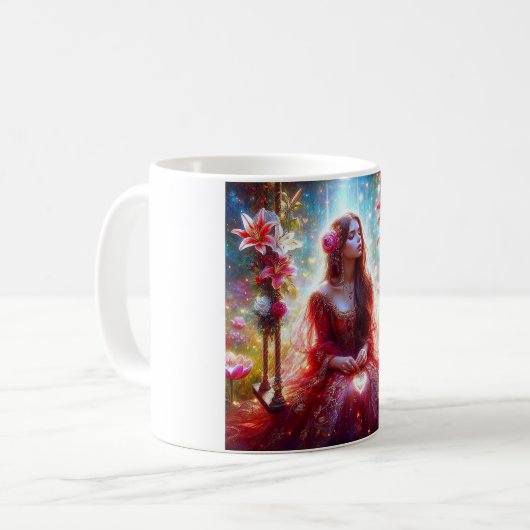 Ein Cup, um Ihre Liebe und Freude zu schicken Kaffeetasse (Vorderseite Links)