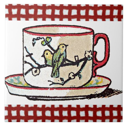 Ein Cuppa Fliese (Vorderseite)