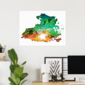 Ein Cut out of Life Poster (Heimbüro)