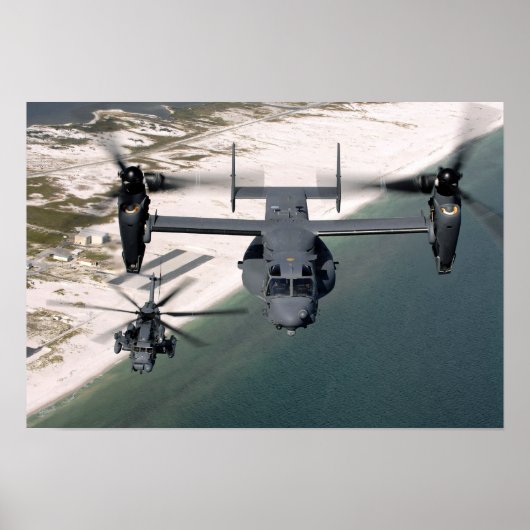 Ein CV-22 Osprey und ein MH-53 Pave Low Poster (Vorne)
