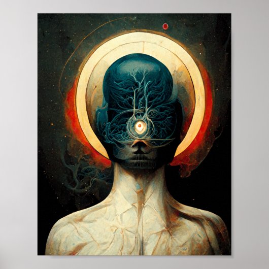 Ein Cyclops Surreal Dark Fantasy Art Poster (Vorne)