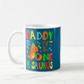 Ein Daddy Saurus 1. Geburtstag Dinosaurier Kaffeetasse (Links)