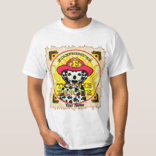 Ein Dalmatiner-Feuerwehrmann-T - Shirt