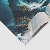 Ein Dampfbad Orca in der Welle Seidenpapier (Ausschnitt)